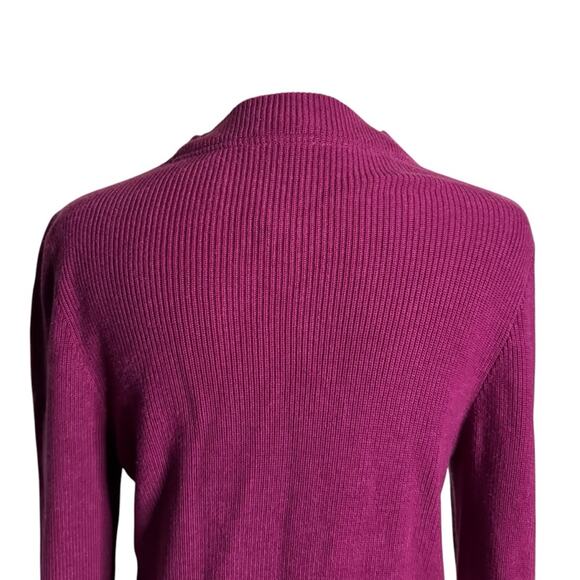 Lululemon Cotton Blend Mock Neck Sweater Heathered Wild Berry XS - Picture 9 of 12